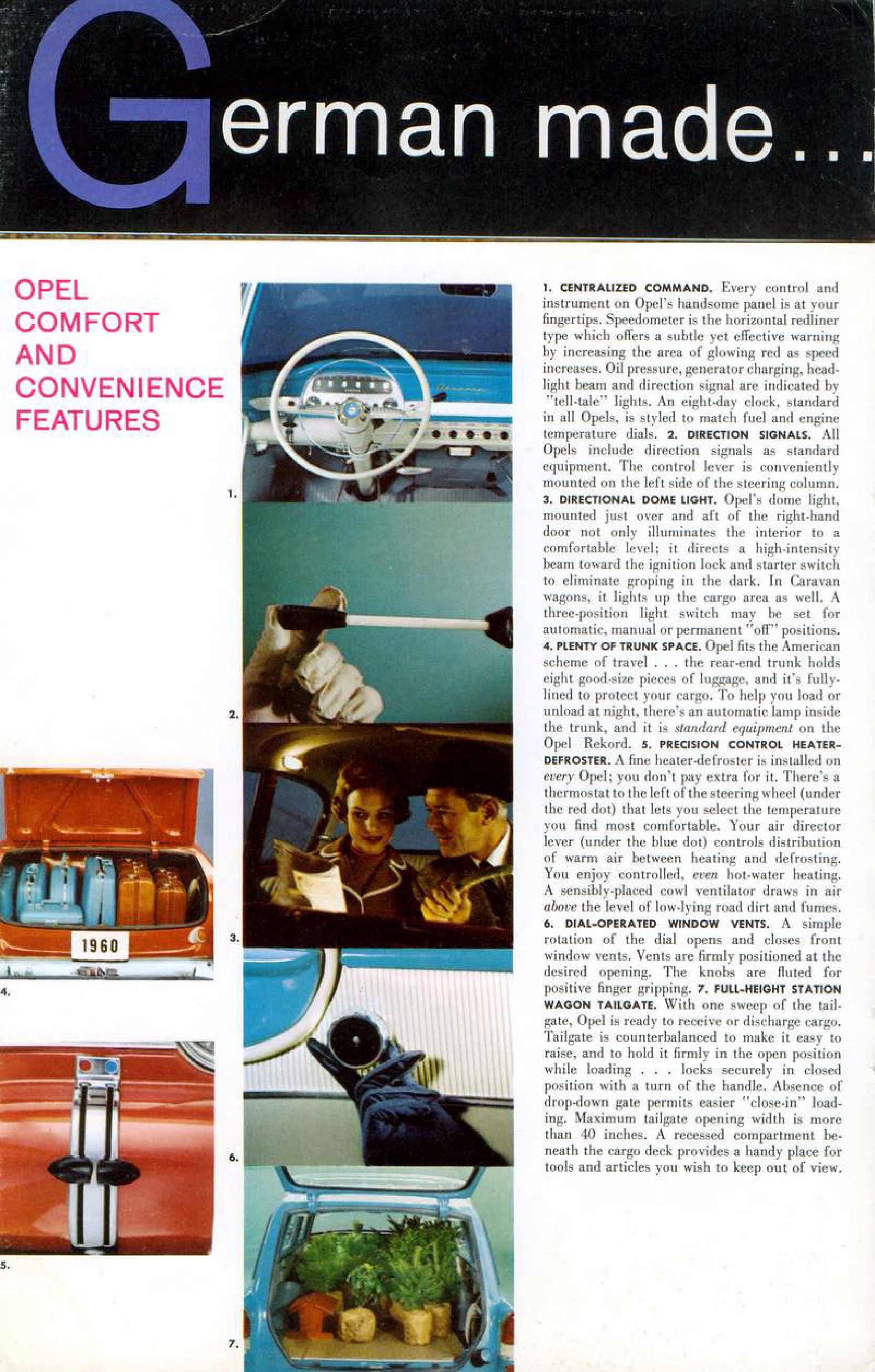 1960 Opel Rekord Brochure Page 4